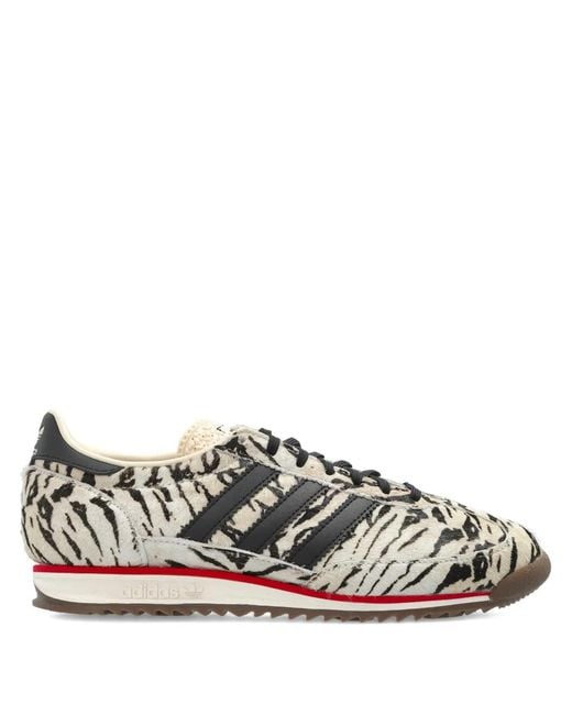 Adidas Natural Sl 72 Og Animal-Print Leather Sneakers