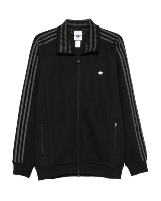 Adidas Black Premium 3-Stripes Track Top for men