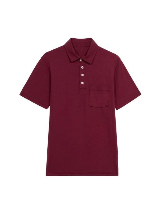 Fortela Red Maverick Pocket Polo Shirt for men