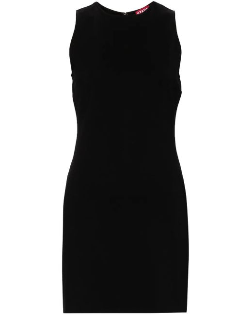 Staud Black Mercer Mini Dress