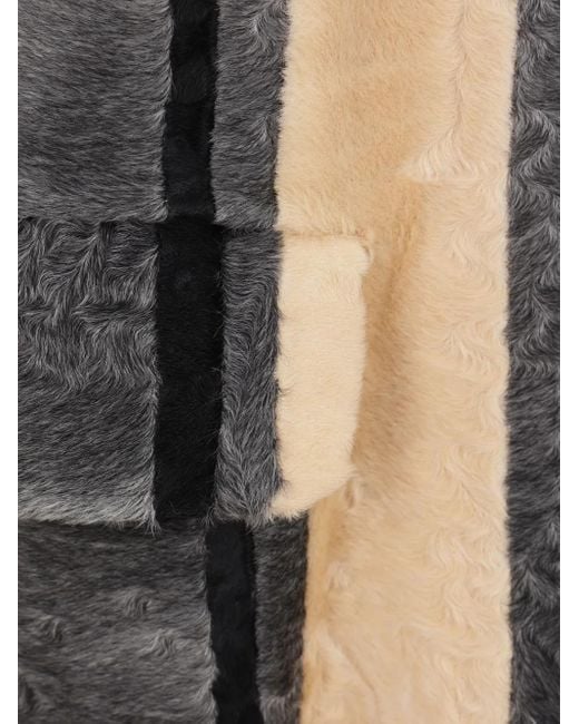 Abrigo A Rayas Prada de color Black