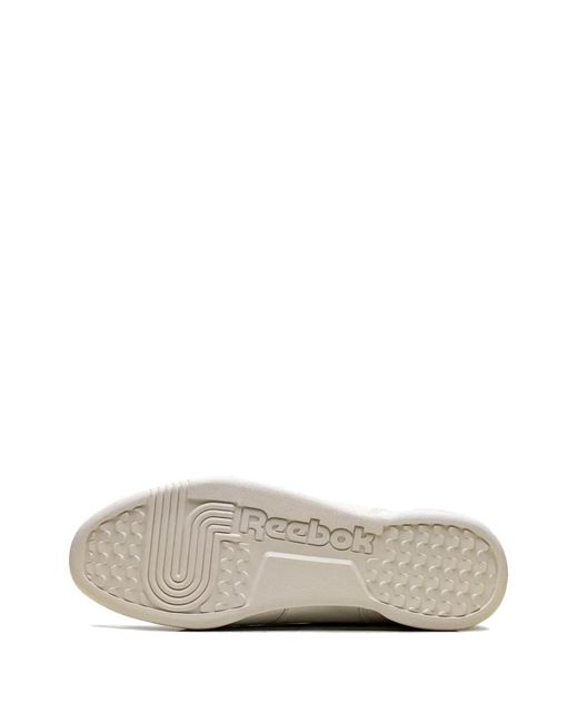 Reebok White Workout Plus Sneakers