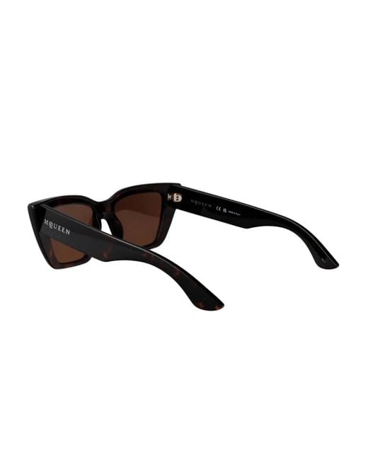 Alexander McQueen キャットアイ サングラス Brown