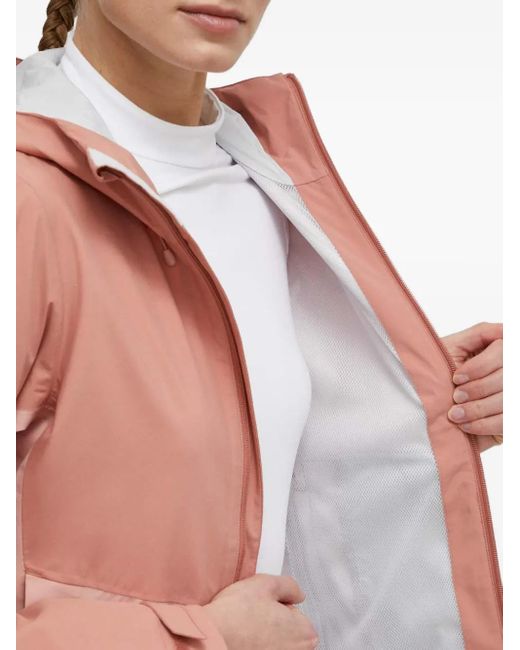 Jack Wolfskin Pink Weiltal Hooded Colour-Block Performance Jacket