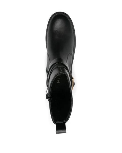 Pinko Black Leather Boots