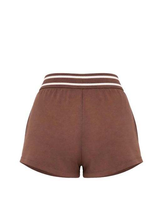 ARMANI EXCHANGE Purple Layered Drawstring Shorts