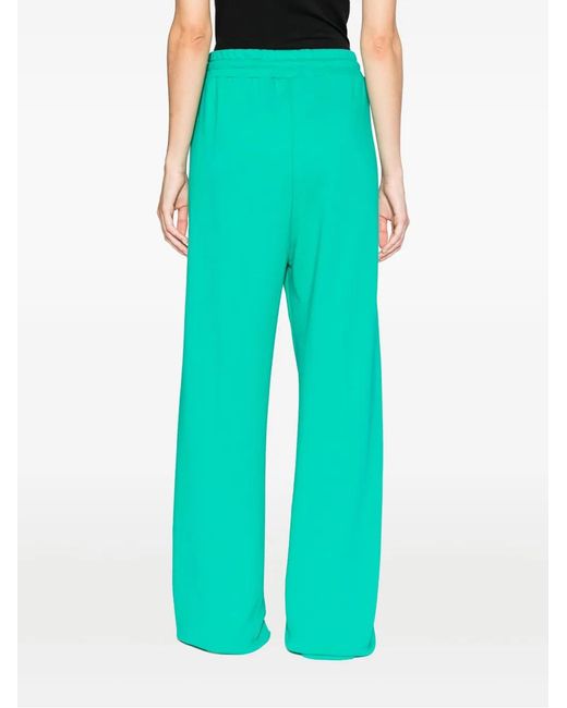 Pantalon De Jogging En Coton À Logo Imprimé MSGM en coloris Blue