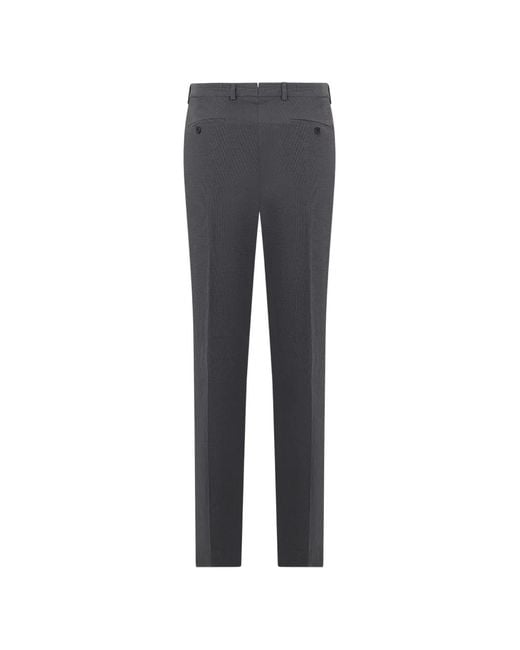 Slowear Blue Micro-Patterned Tailored Trousers for men
