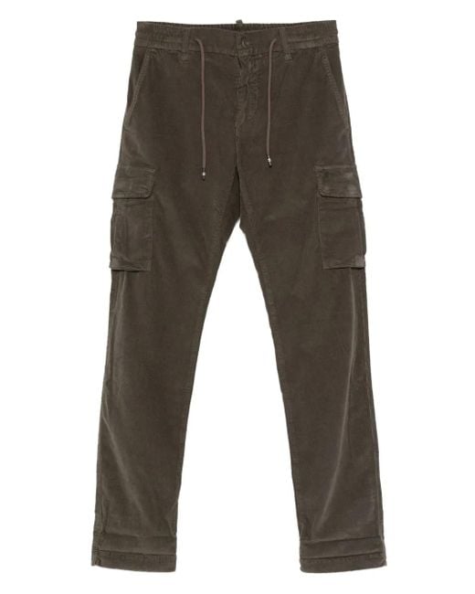 Mason's Gray Cardo-Pockets Trousers for men