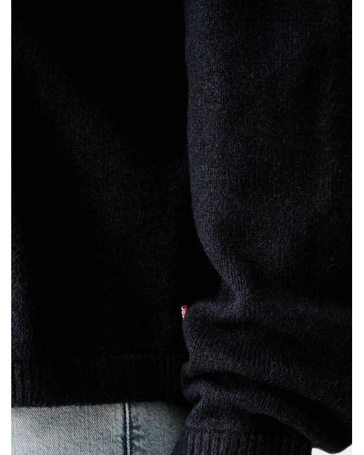 Levi's Black Boulder Quarter-Zip Sweater for men
