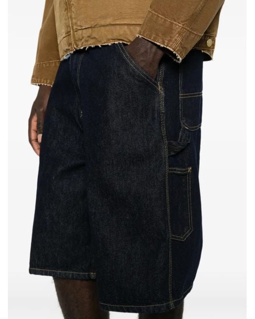 Carhartt Blue Oversized-Fit Shorts for men