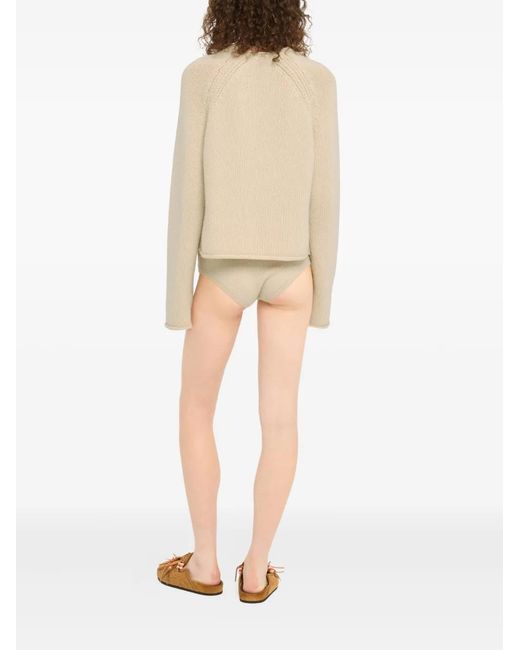 Alanui Natural Raglan-Sleeve Finest Sweater