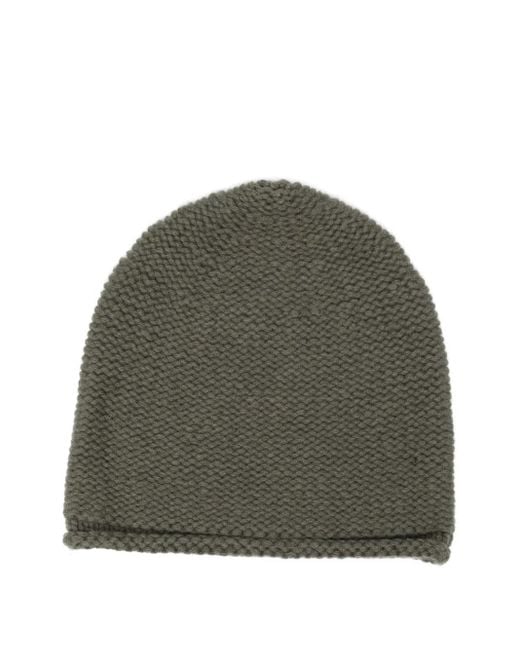 DEVOA Green Knitted Beanie for men