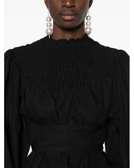 Patou スモック ブラウス Black