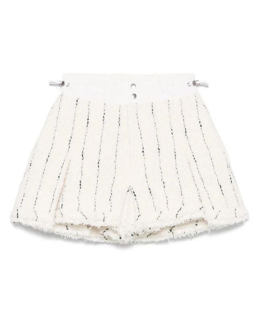 Sacai Natural Tweed Shorts