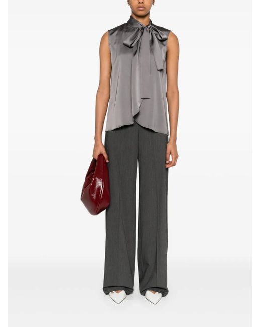 Blanca Vita Gray Palazzo Trousers