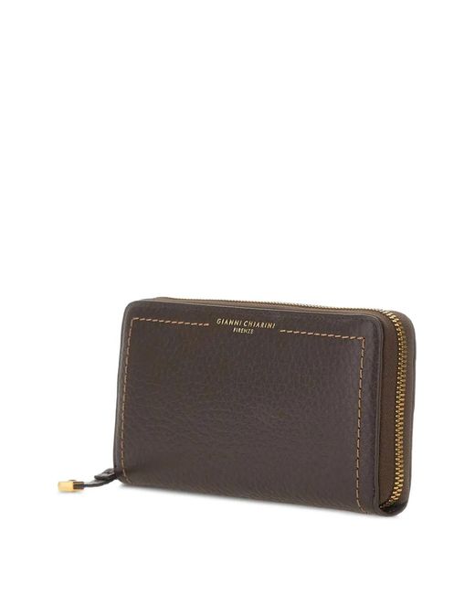 Gianni Chiarini Brown Large Bubble Leather Wallet