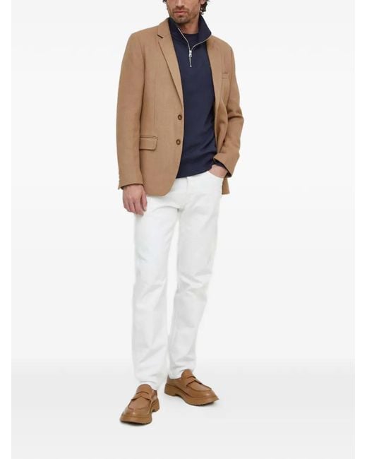 Gant Blue Half-Zip Sweater for men