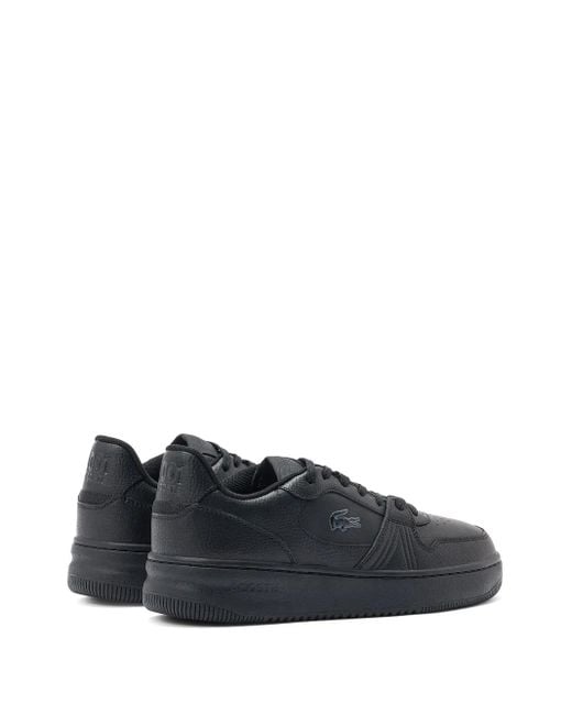 Lacoste Blue Leather Lace-Up Logo Sneakers for men