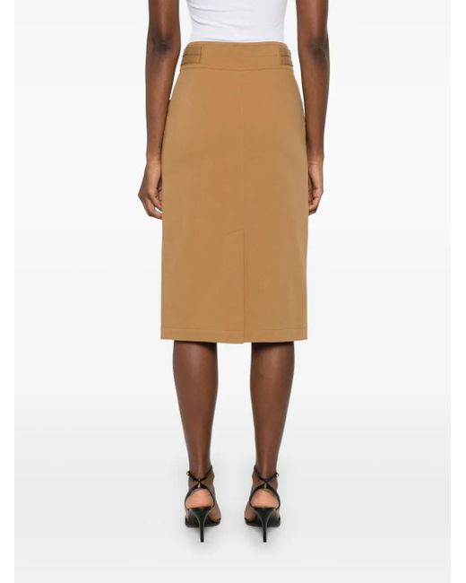 Chloé ツイル スカート Brown