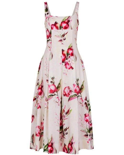 Nicholas Pink Alexandra Midi Dress