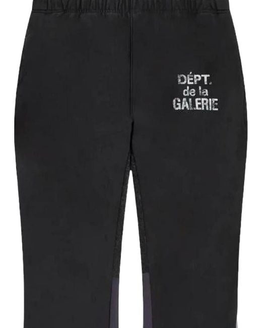 GALLERY DEPT. Black Pantalon Court De Jogging Évasé for men