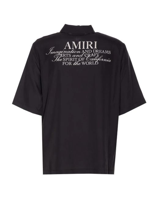 Amiri Black Logo-Print Shirt for men