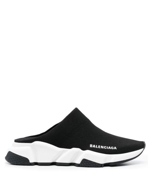 Balenciaga Speed Ml Krecy Mule Sneakers in Black | Lyst