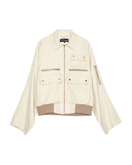 メンズ Edward Cuming Cotton Bomber Jacket White