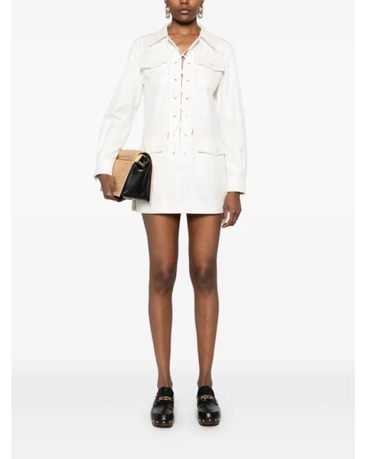 Tom Ford White Crossover-Drawstring Tunic