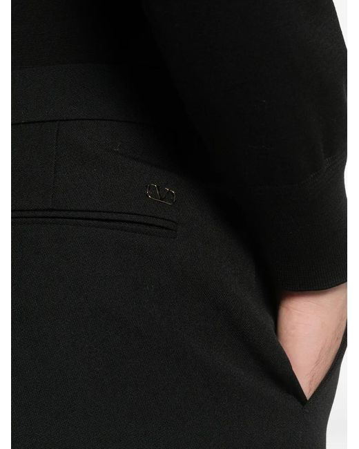 Valentino Garavani Black Tailored Trousers for men