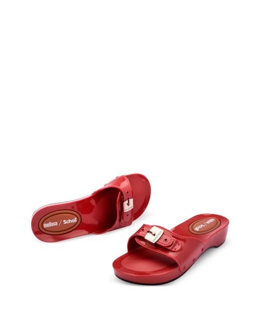 Melissa Red X Scholl Pescura-Heel Slides