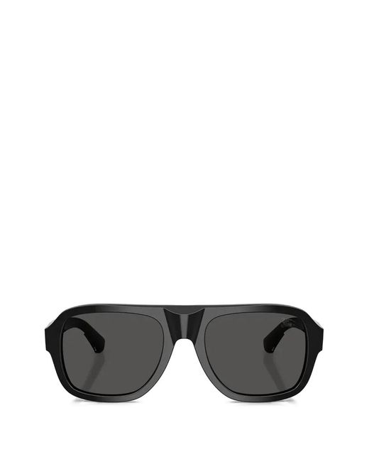 Burberry Black Pilot-Frame Sunglasses for men