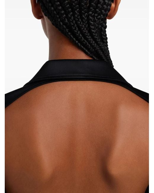 Courreges Blue Backless Shirt
