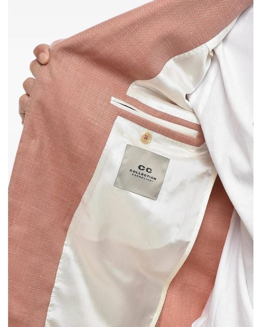 Corneliani Pink Peak-Lapel Single-Breasted Jacket for men