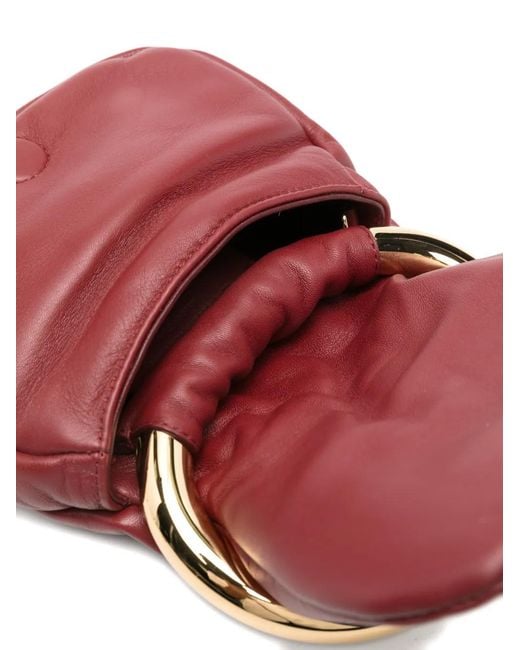 Blumarine Purple Mini Sac À Main En Cuir Ring