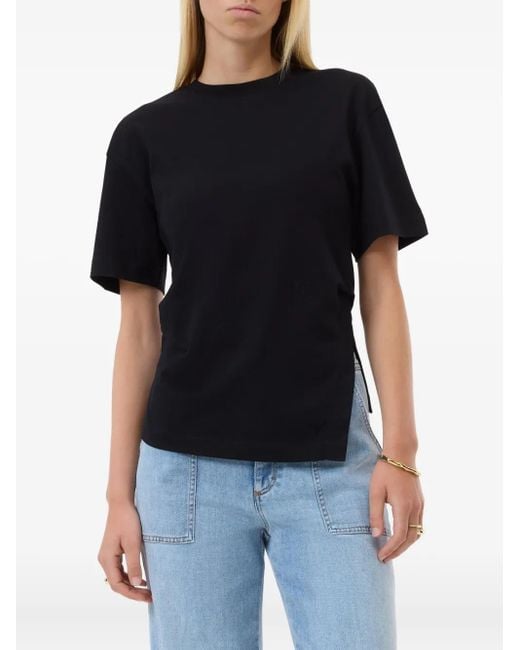 Closed Black Side-Split T-Shirt