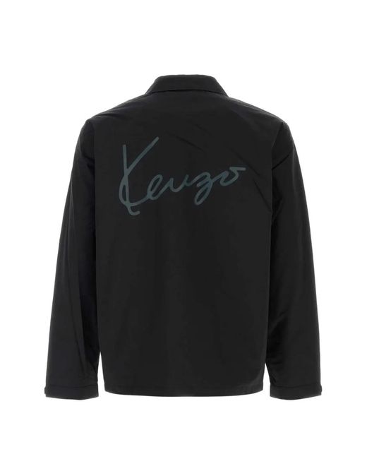 KENZO Black Signature Coach Jacket for men