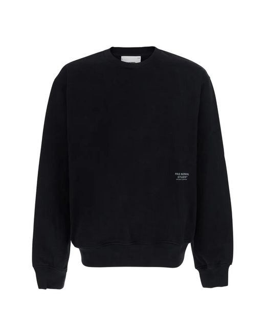 Pas Normal Studios Blue Off-Race Logo-Print Sweatshirt for men