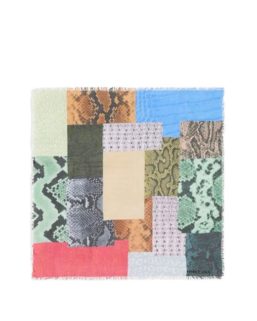 Sciarpa Con Design Patchwork di Bimba Y Lola in Blue
