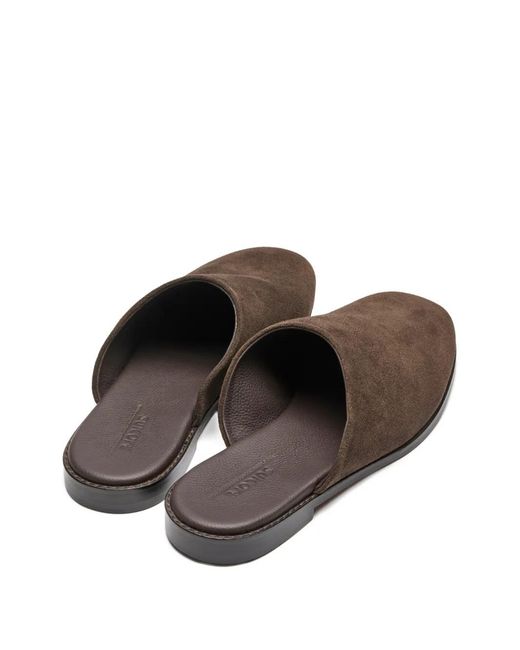 Suicoke Brown Leather Mules