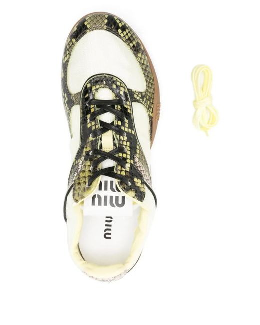 Miu Miu Metallic Gymnasium Sneakers
