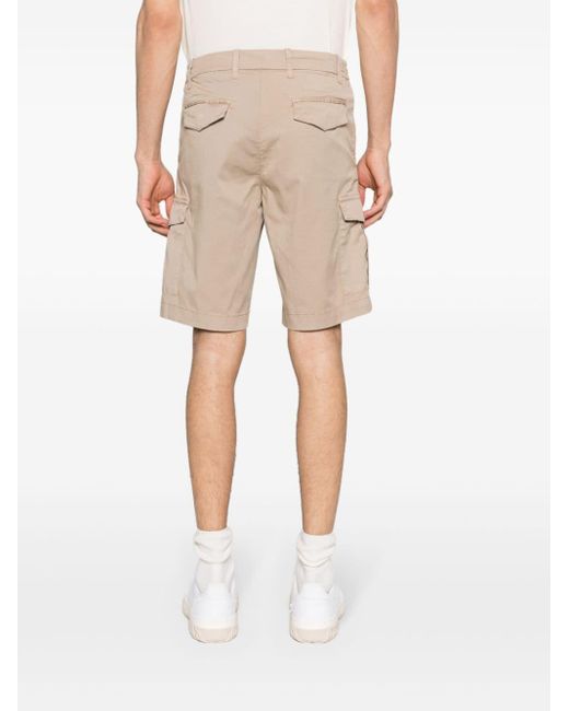 Eleventy Natural Straight-leg Twill Cargo Shorts for men