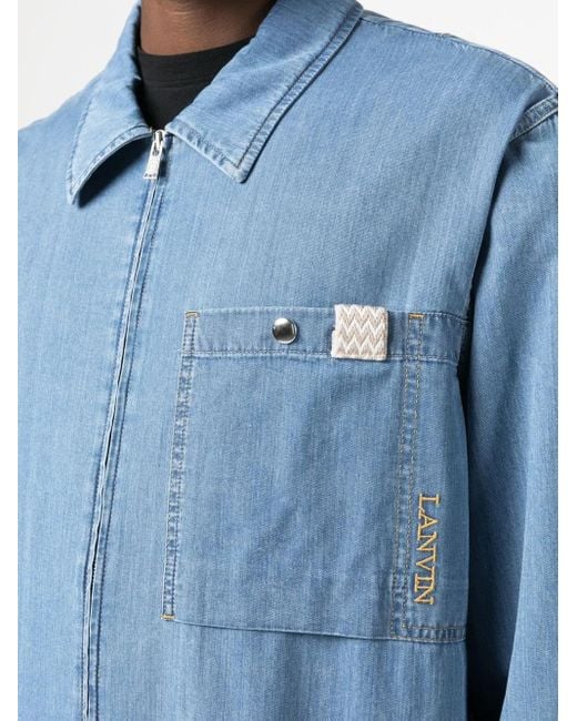Lanvin Blue Denim Shirt for men