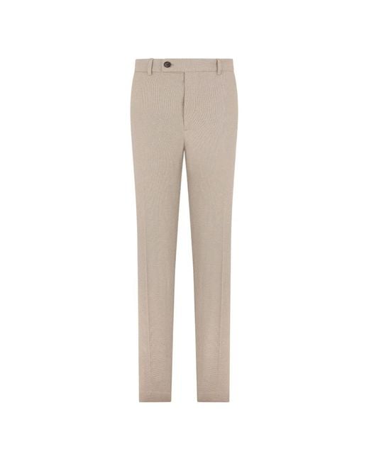Slowear Natural Micro-Patterned Slim-Fit Trousers for men