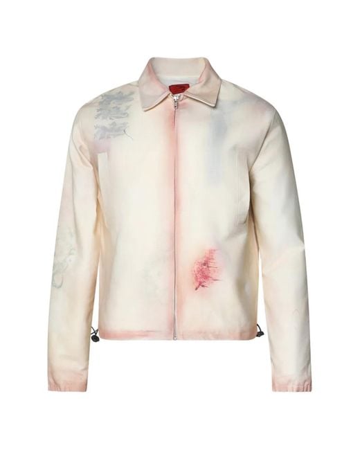La Maskarade White Veste Skin En Toile for men