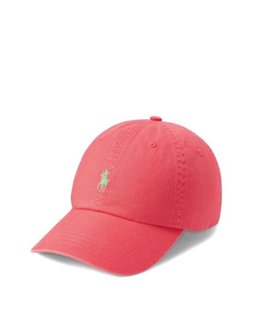 Cappello Da Baseball Con Logo di Polo Ralph Lauren in Pink da Uomo