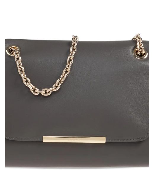 Furla Gray Small Nadia Leather Crross Body Bag