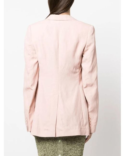 Stella McCartney Pink Buttoned Single-Breasted Blazer