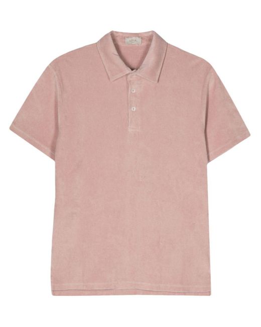 Altea Pink Smith Towelling Polo Shirt for men